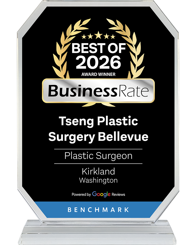 BusinessRate Best of 2026 award for Tseng Plastic Surgery Bellevue